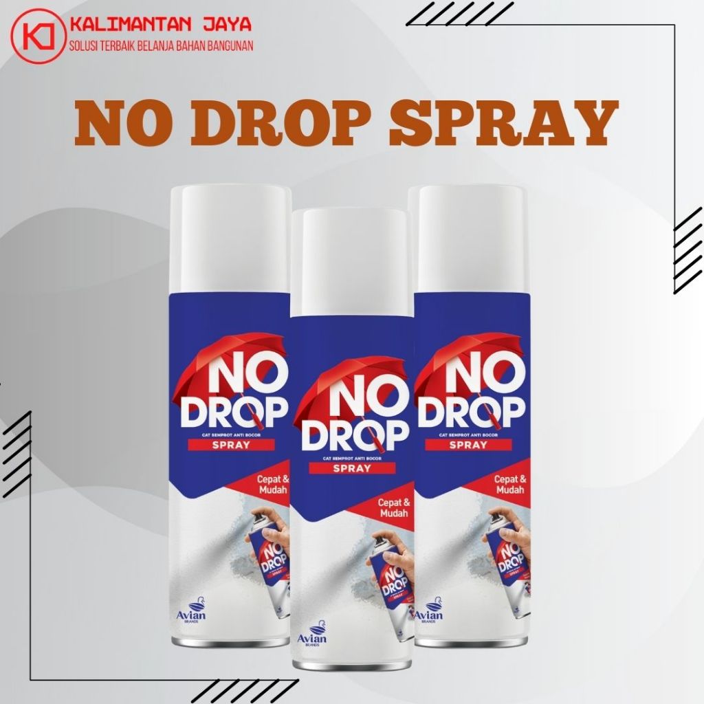 No Drop Spray Instan Atasi Bocor Talang Air, Retakan, Sudutan Tembok, Atap Rumah 400cc