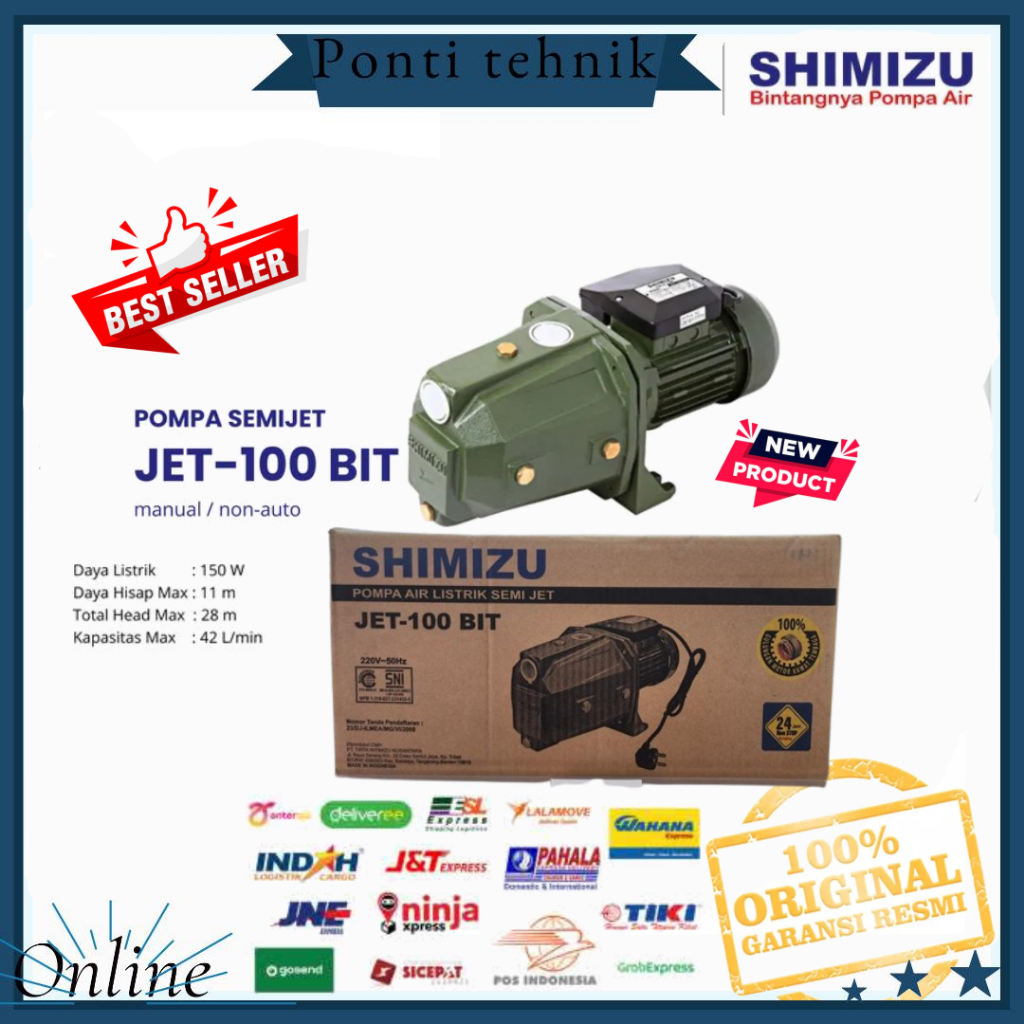 SHIMIZU Jet Pump 100 Bit / JET 100 Bit Pompa Air