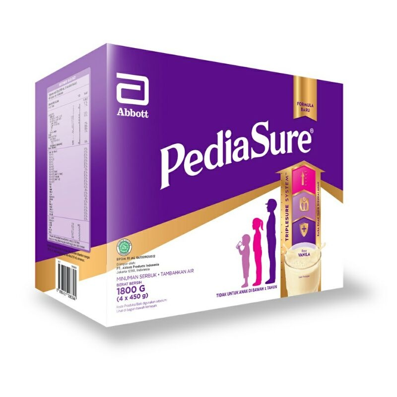 PEDIASURE Vanilla 1800 gr - Susu Pertumbuhan Usia 1-10 Tahun Rasa Vanila 1800gr