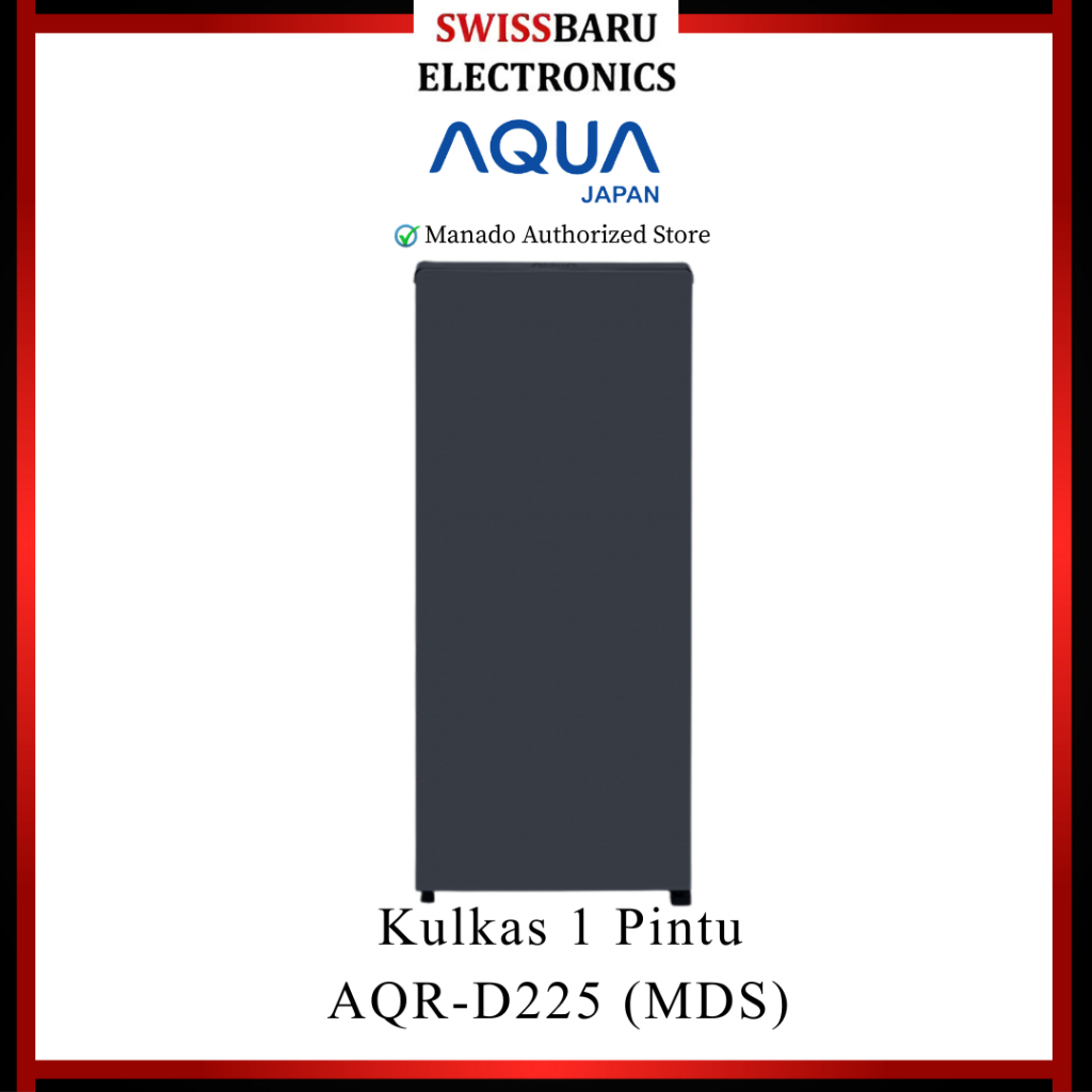 MANADO - KULKAS 2 PINTU AQUA AQR-D225(MDS)