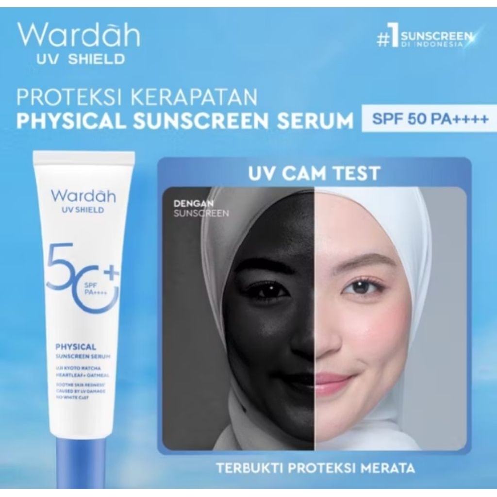 Wardah Physical Sunscreen Serum SPF 50