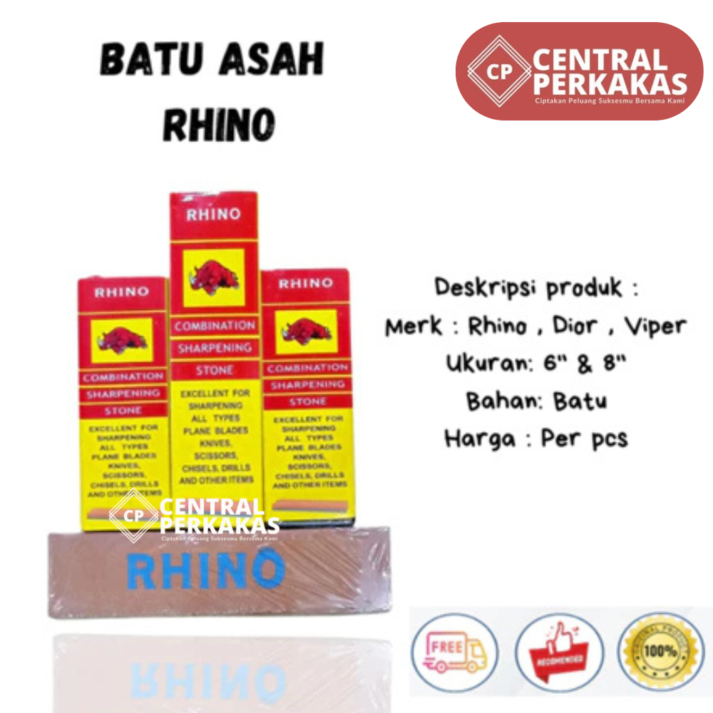 Batu Asah pisau/ batu asah golok / batu asah penajam / batu asah merek rhino / Pengasah Pisau Serba 