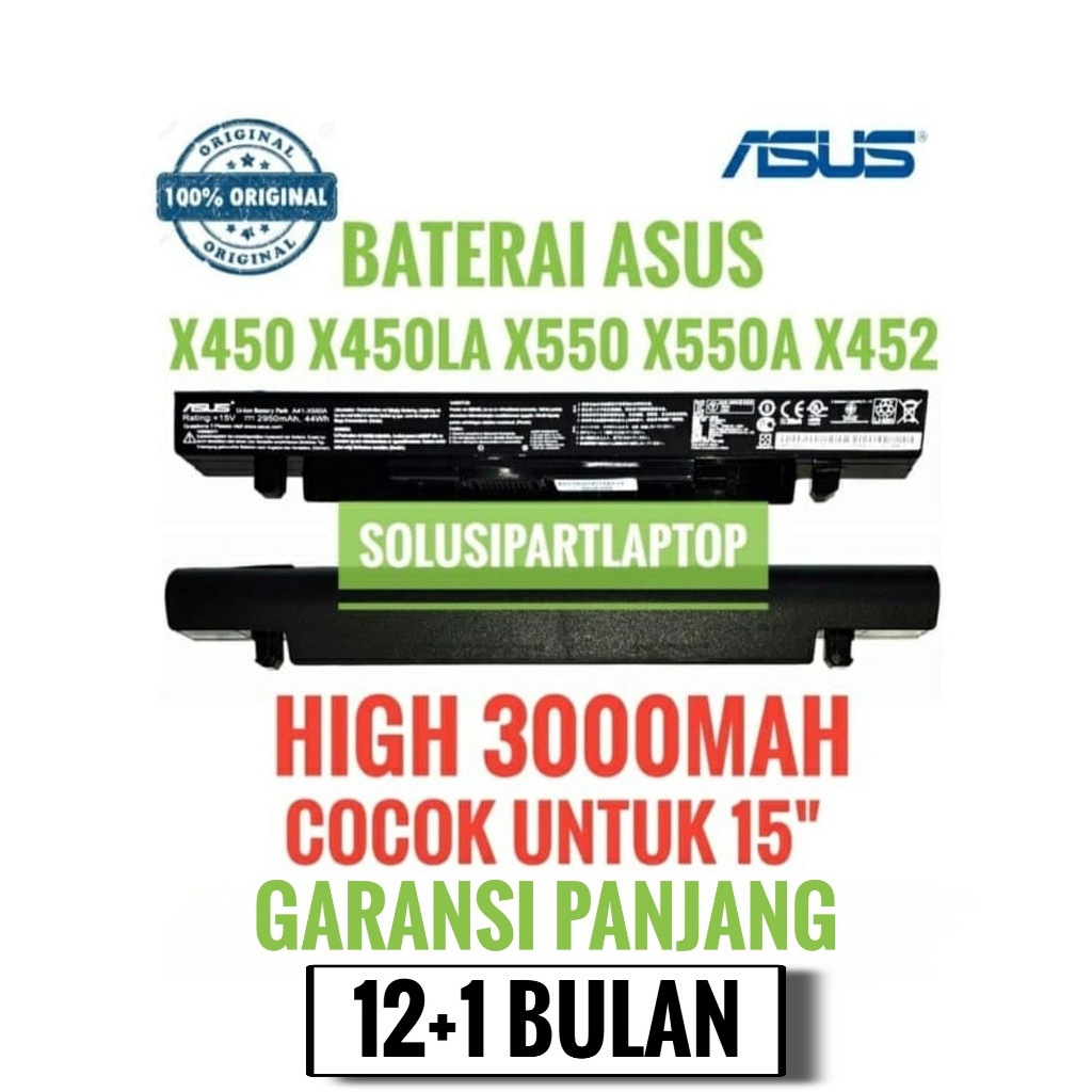 Original Battery Baterai Laptop Asus A450a A450c A550a A550c X450a X450c A42-X450c (4 CELL)