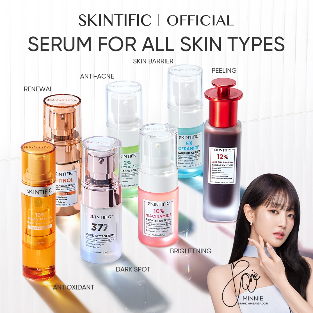 SKINTIFIC Facial Serum Series - Niacinamide Brightening / 5X Ceramide Barrier / Salicylic Acid Anti 