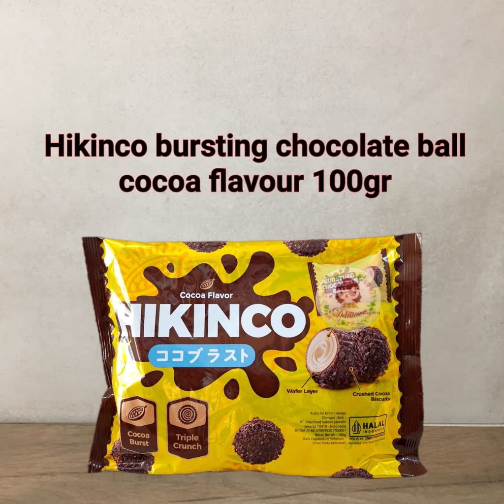 Hikinco Bursting Chocolate Ball Cocoa Flavour 100gr ( ds bgr )