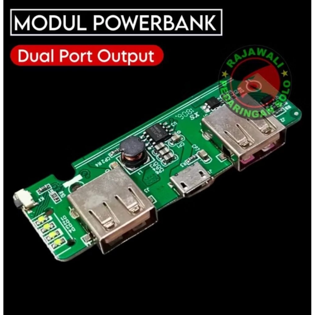 MODUL POWERBANK DUAL OUTPUT DIY POWERBANK