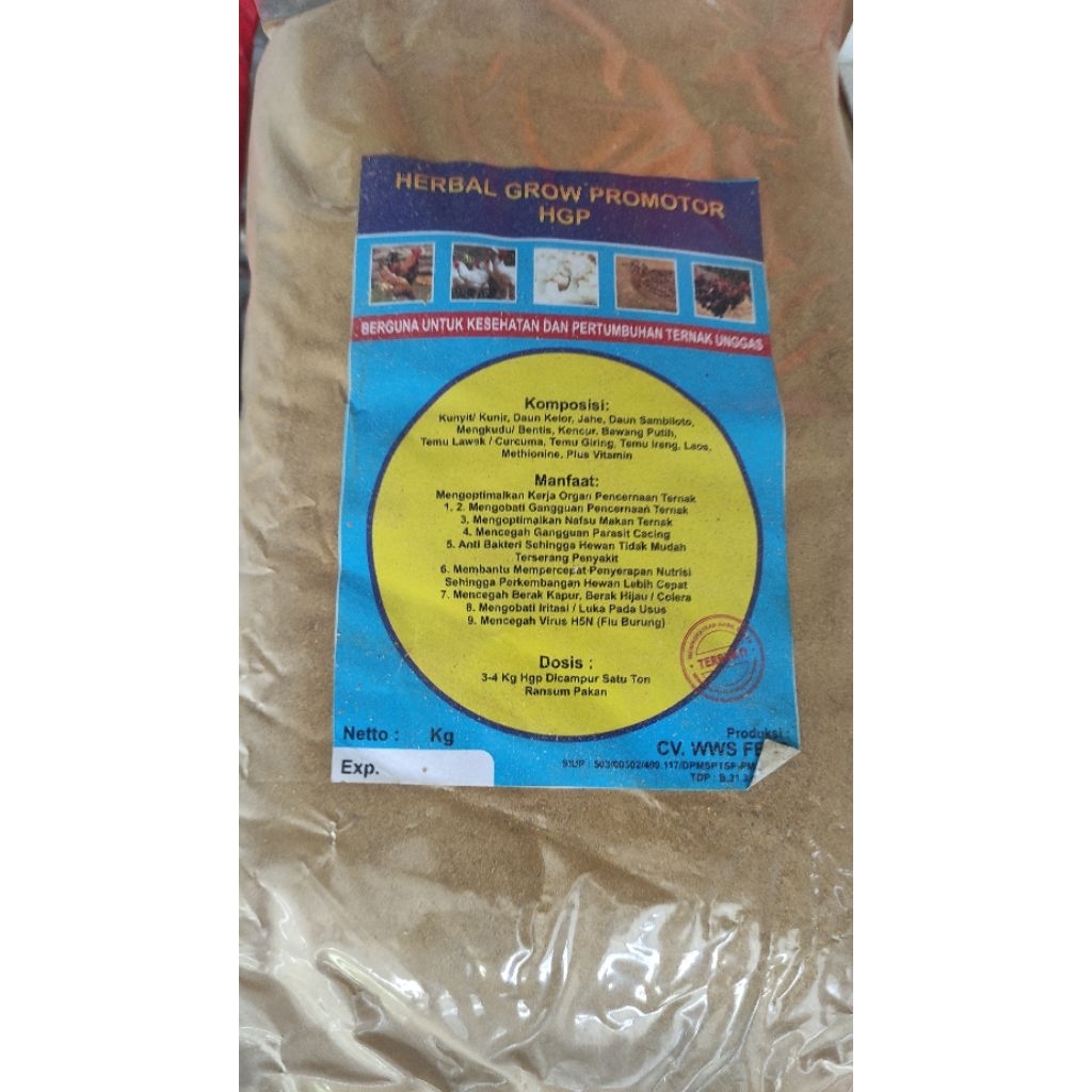 Herbal Grow Promotor HGP/ Jamu ternak