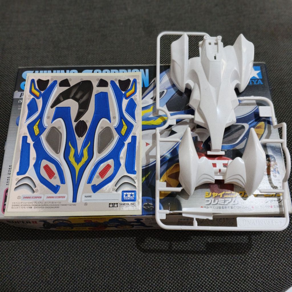 tamiya body + decal shining scorpion super 2 original
