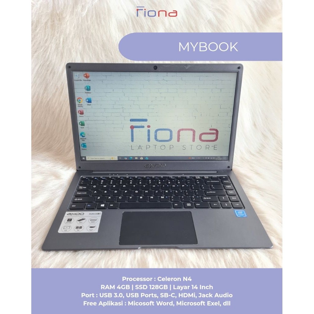 Laptop Axioo Mybook | celeron N4 | Ram 4gb SSD 128gb