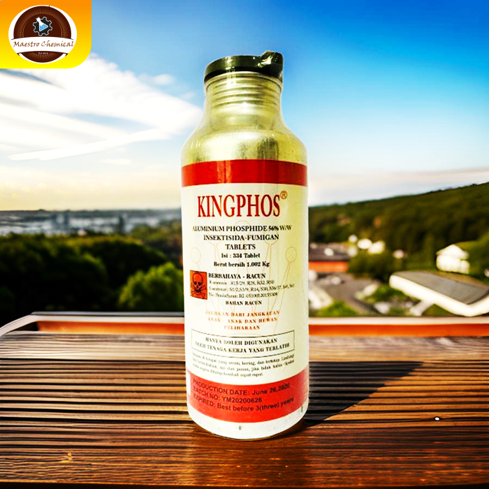 OBAT FUMIGASI HAMA GUDANG DAN KUTU BERAS DAN JAGUNG KINGPHOS 56 TB 1 KG