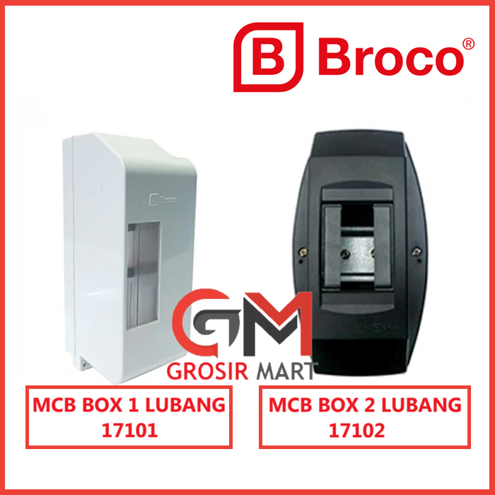 Box MCB 1 atau 2 Group Opbow - Broco | 17101 MCB Box 1 group | 17102 MCB Box 2 Group Original