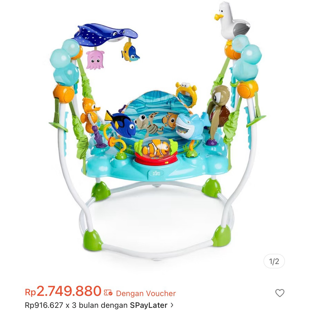 Preloved Jumperoo Bright Starts Finding Nemo Disney 500.000 + adm20%