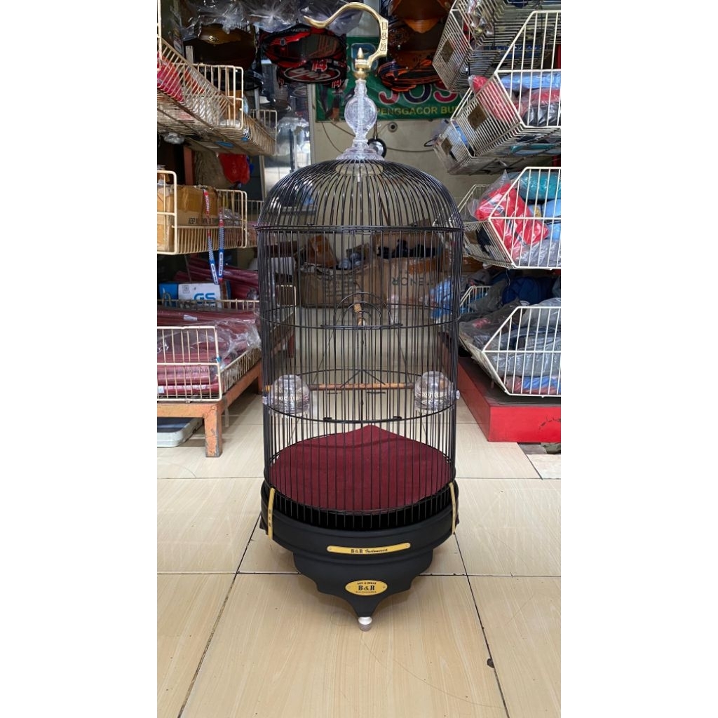SANGKAR KANDANG LOVBIRD BNR BLACK DOFF