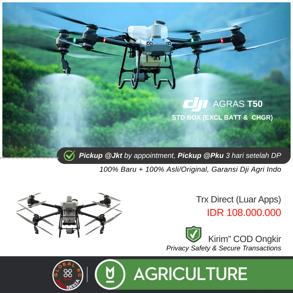 DJI Agras T50 STD BOX (Exclude Battery Charger) Drone Pertanian Semprot Hama