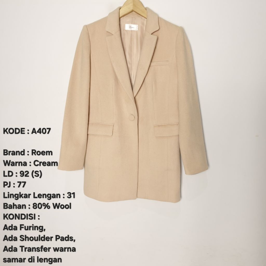 Coat, Long Coat, Blazer, Outer Musim Dingin Preloved 43