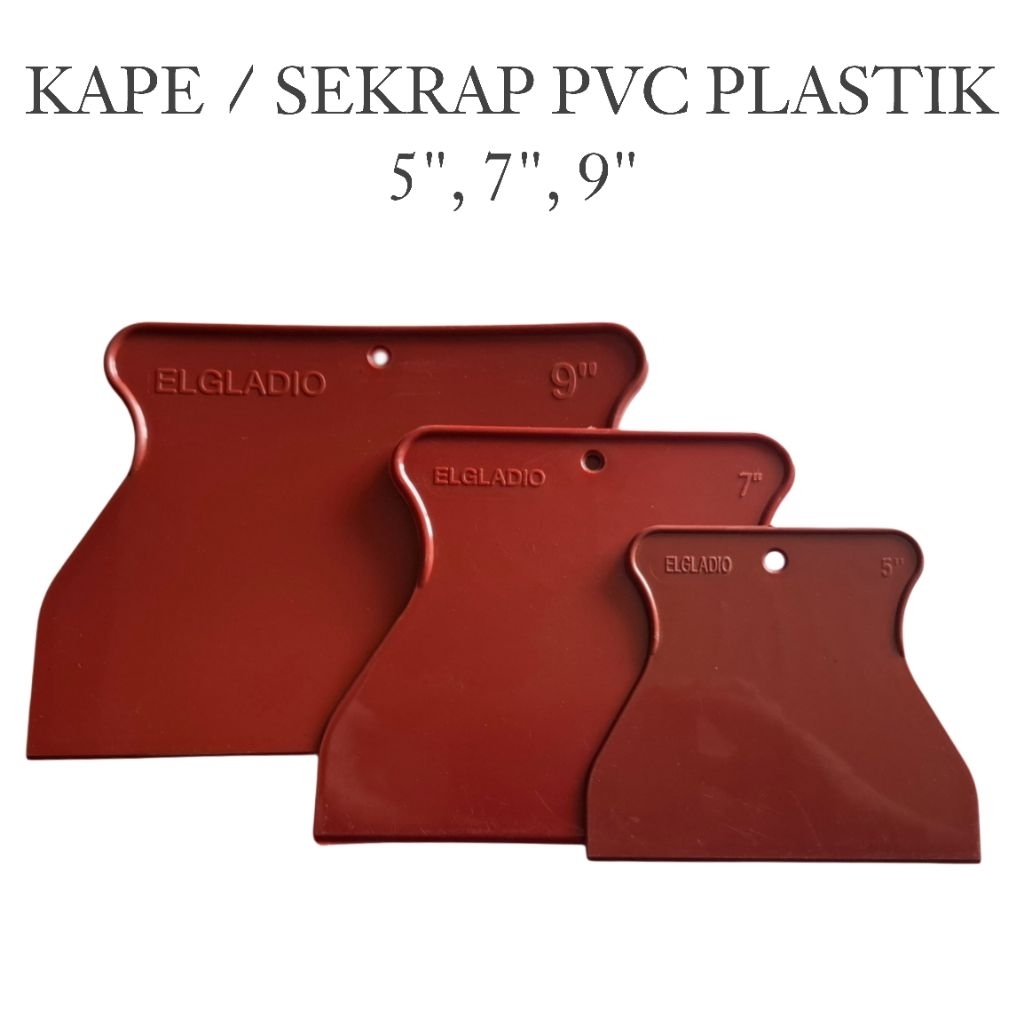 Kape PVC Plastik 5" 7" 9" Skrap Plastik Sekrap Tembok Dinding Skrap Dempul Kayu