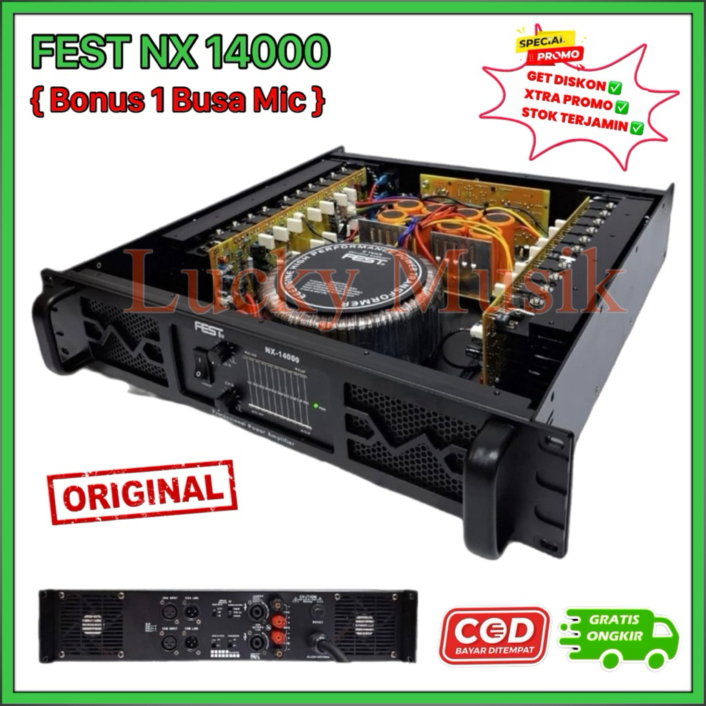 POWER AMPLIFIER FEST NX14000 NX 14000 ORIGINAL power nx 14000 ampli nx14000 ( Bisa COD )