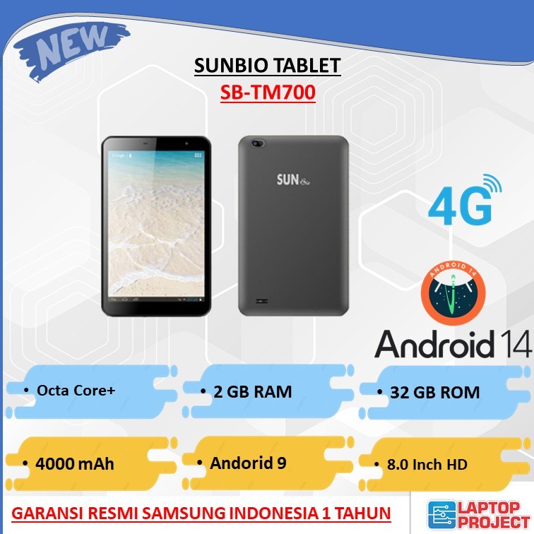 Tablet SunBIO SB-TM700 Android Tab Anak/Kasir 2/32GB