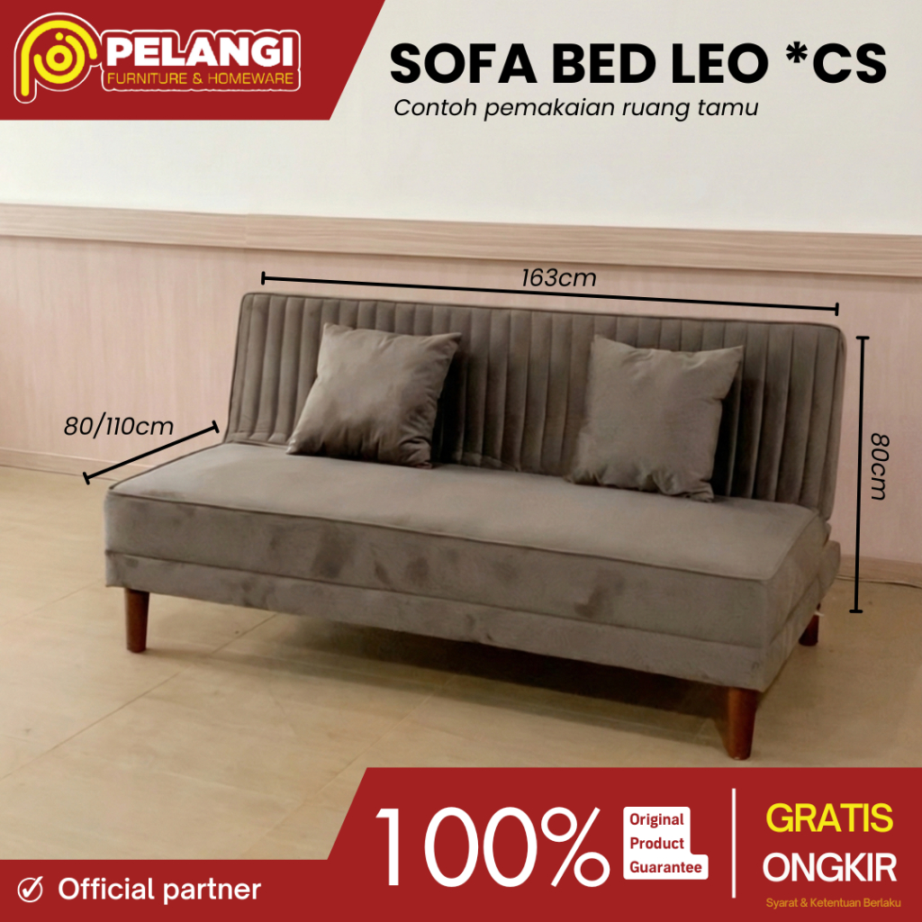 Sofa bed Leo l Sofa bed minimalis l Sofa 2in1 l Sofa dan bed