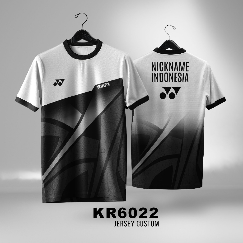 Jersey Badminton Bulutangkis Yonex Custom Nama Unisex