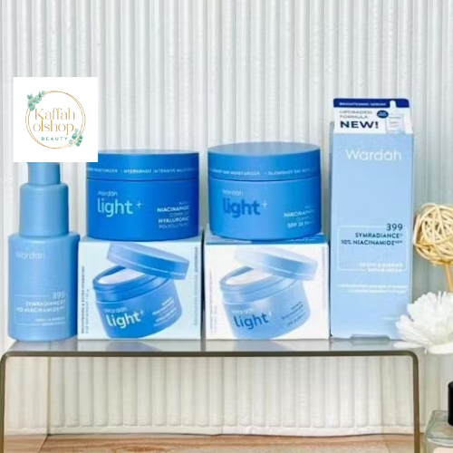 Wardah 1 paket lengkap glowing cerah 3 produk