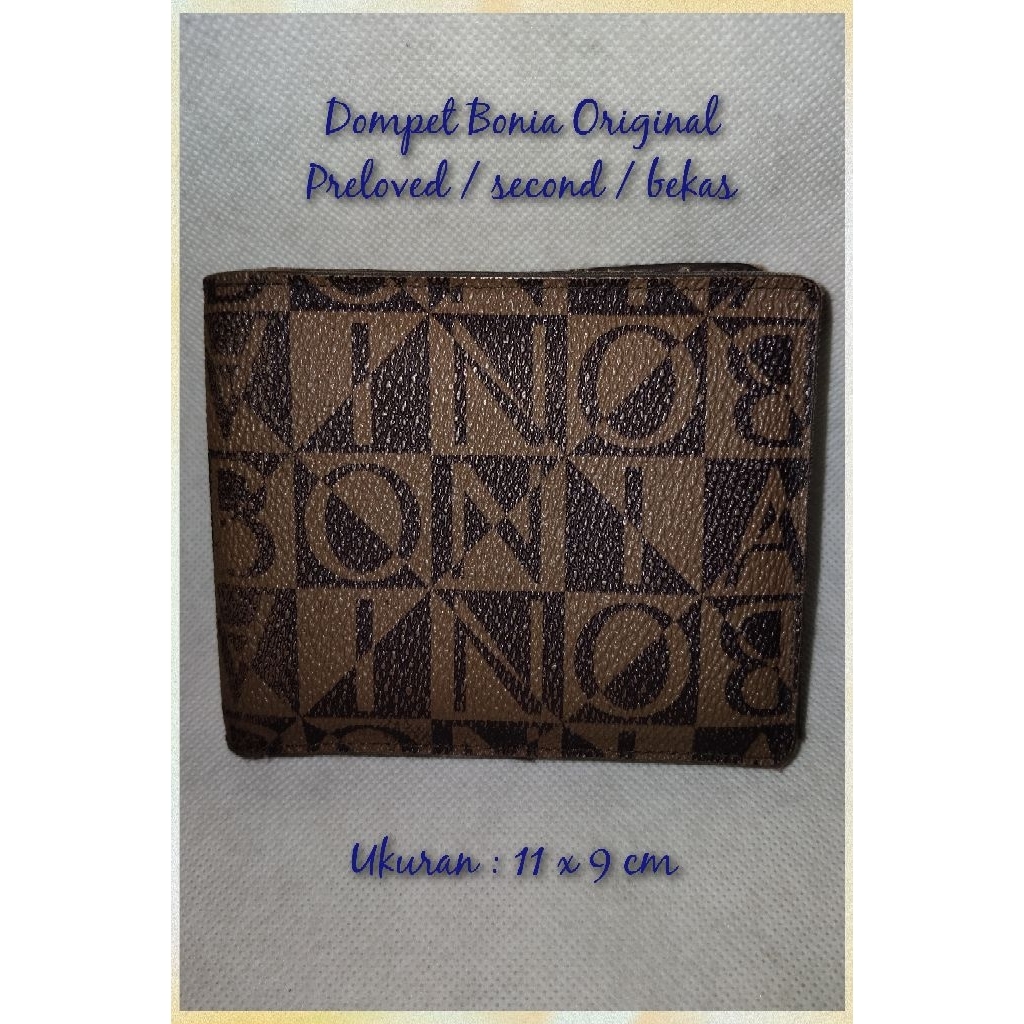 Dompet Lipat Bonia Original Preloved Second Bekas