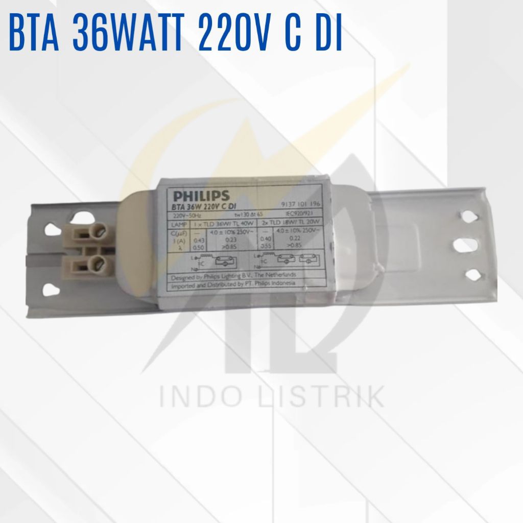 Ballast Philips BTA 36w 220v C DI / Trafo Philips BTA 36w 220v C DI