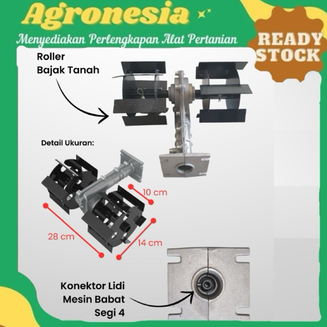 Roller Bajak Tanah / Roda Traktor Besi (RBT)