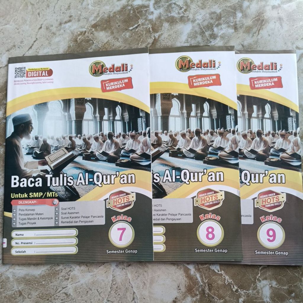 Modul Baca Tulis Al Qur'an BTQ Kurikulum Merdeka SMP/MTS kelas 7,8,9