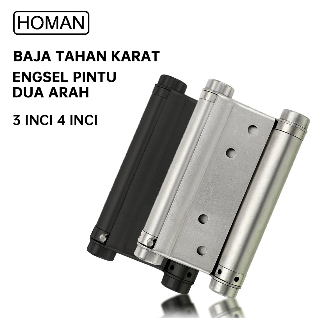 Homan Engsel Pintu Cowboy Baja Tahan Karat 3/4 Inci Engsel pintu ganda