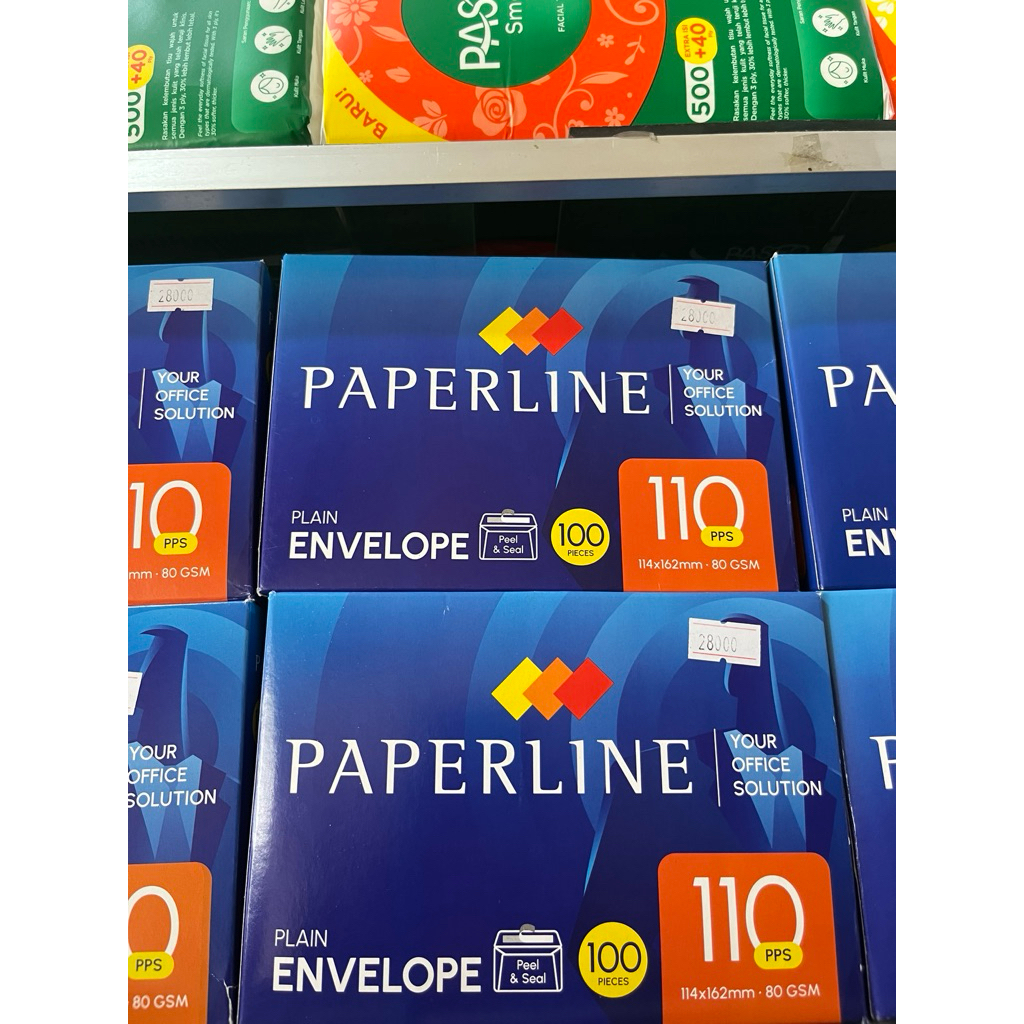 AMPLOP PAPERLINE Pendek 1 kotak