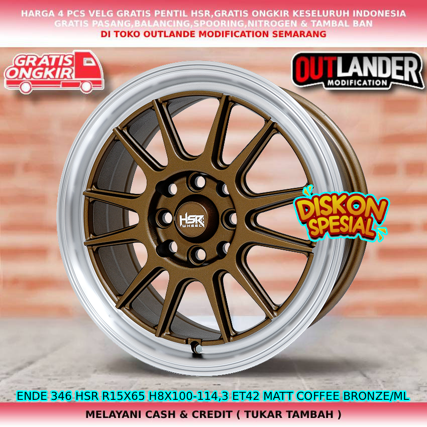 Velg ring15 velg mobil Rio| Lantis| mazda2| Mirage| March| Aerio| Baleno dll velg hsr ende R15