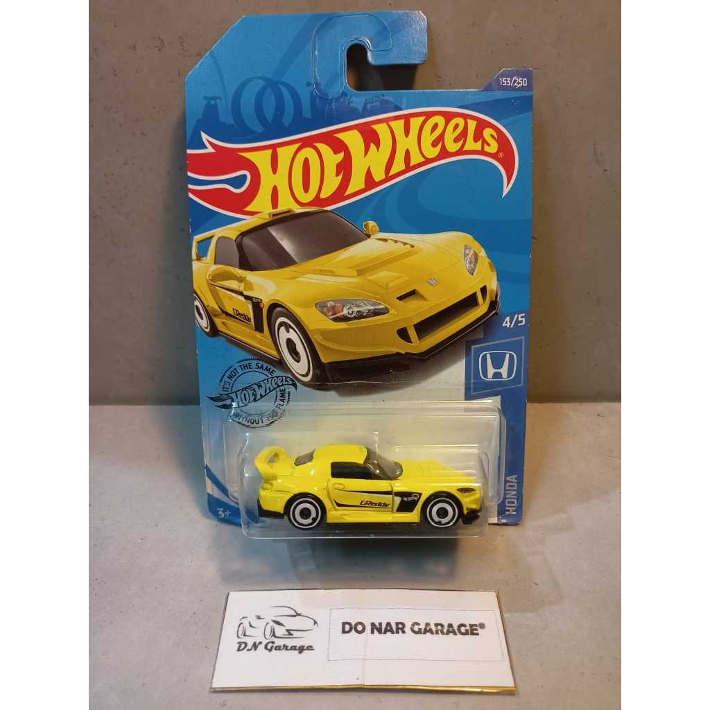 Hotwheels Regular  – Honda S2000 (Kuning  / Yellow, Tampo Greddy)