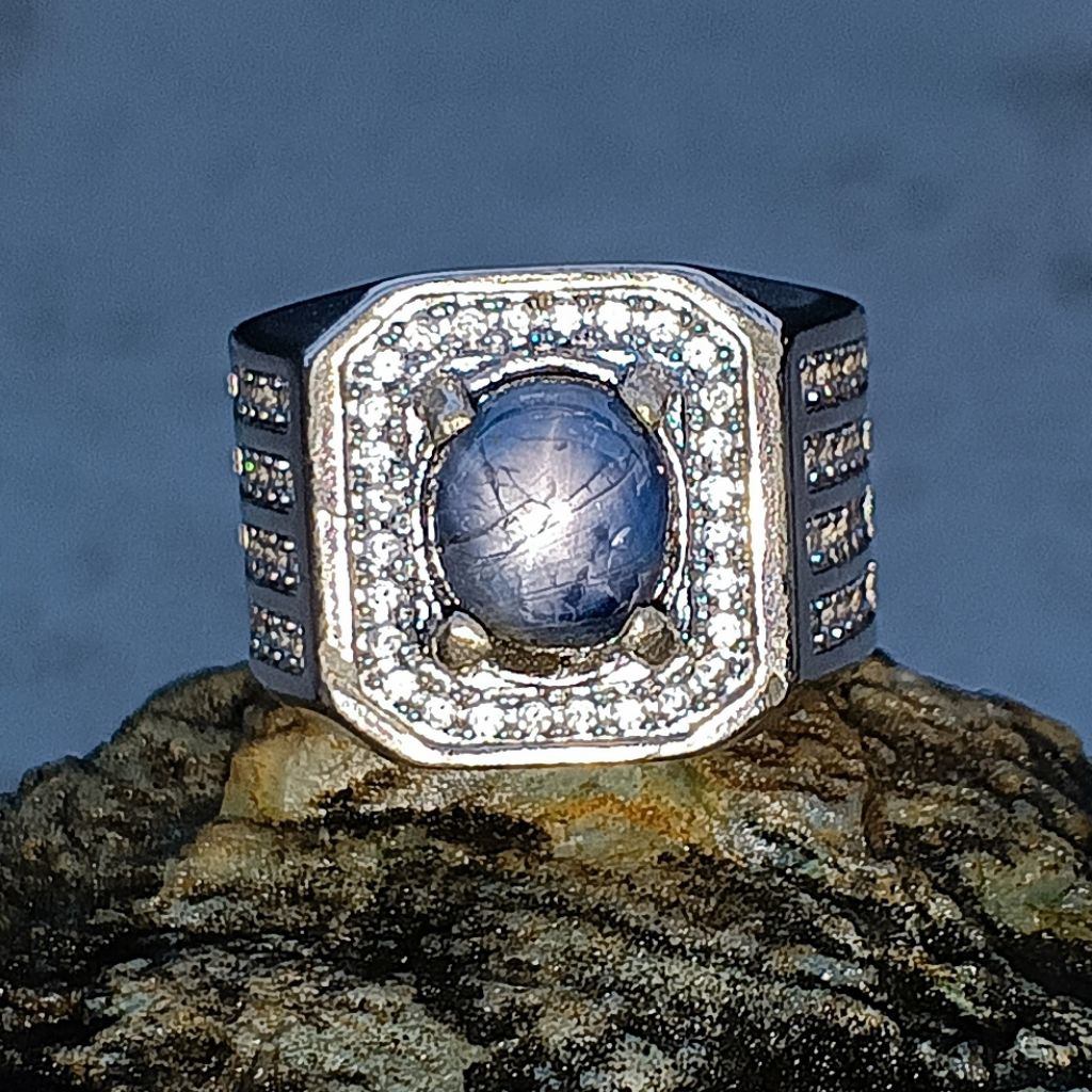 blue safir star ring alsup istimewa