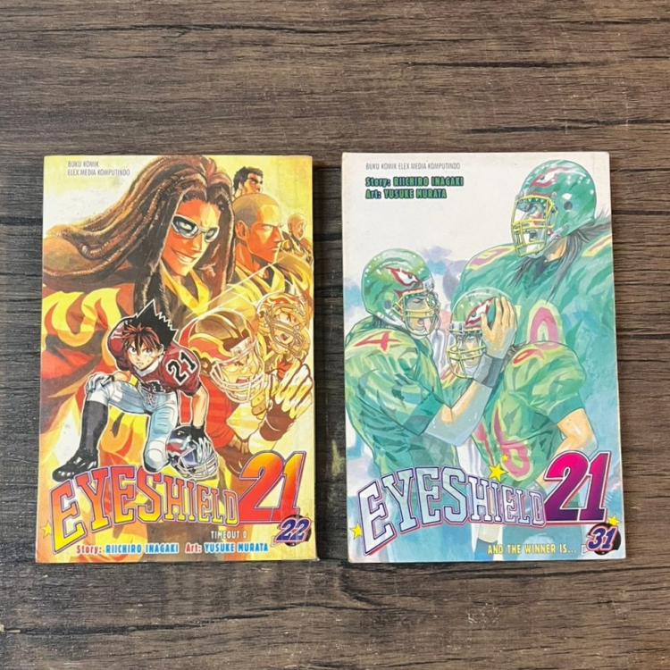 Eyeshield 21 : Komik Jepang Original Karya Riichiro Inagaki & Yusuke Murata (Dijual Satuan/Perbuku)