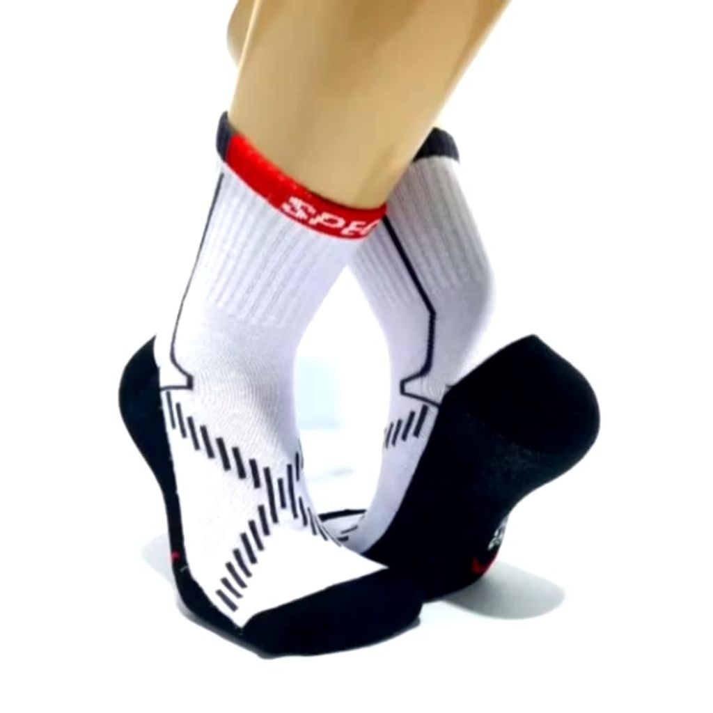 Lusinan Kaos Kaki Sport 5PE Katun Spandex | Kaos Kaki Olahraga Trendi Unisex