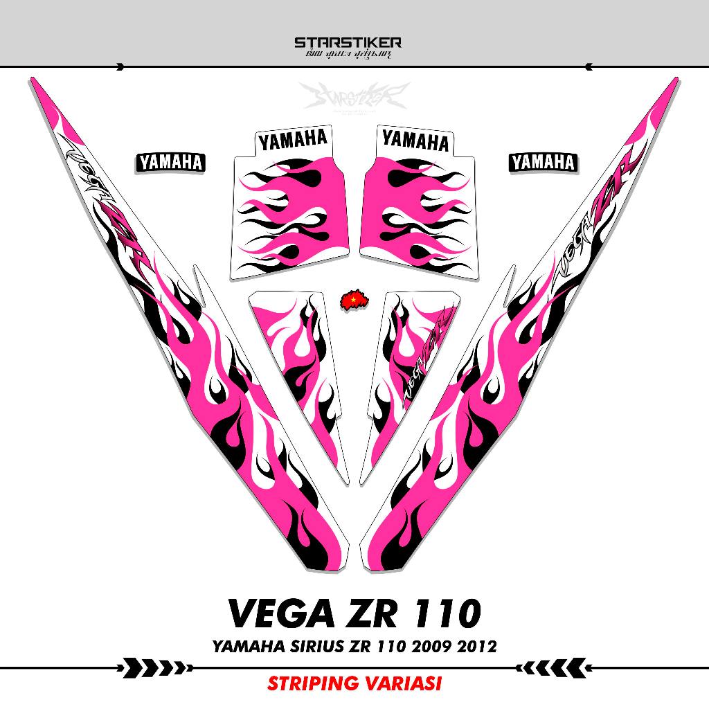 STRIPING YAMAHA VEGA ZR 110 LAMA STIKER STICKER VARIASI SIRIUS 2008 2009 2010 2011 2012 K21