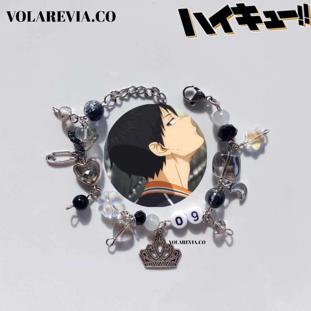 haikyuu beads bracelet themed | gelang manik haikyuu