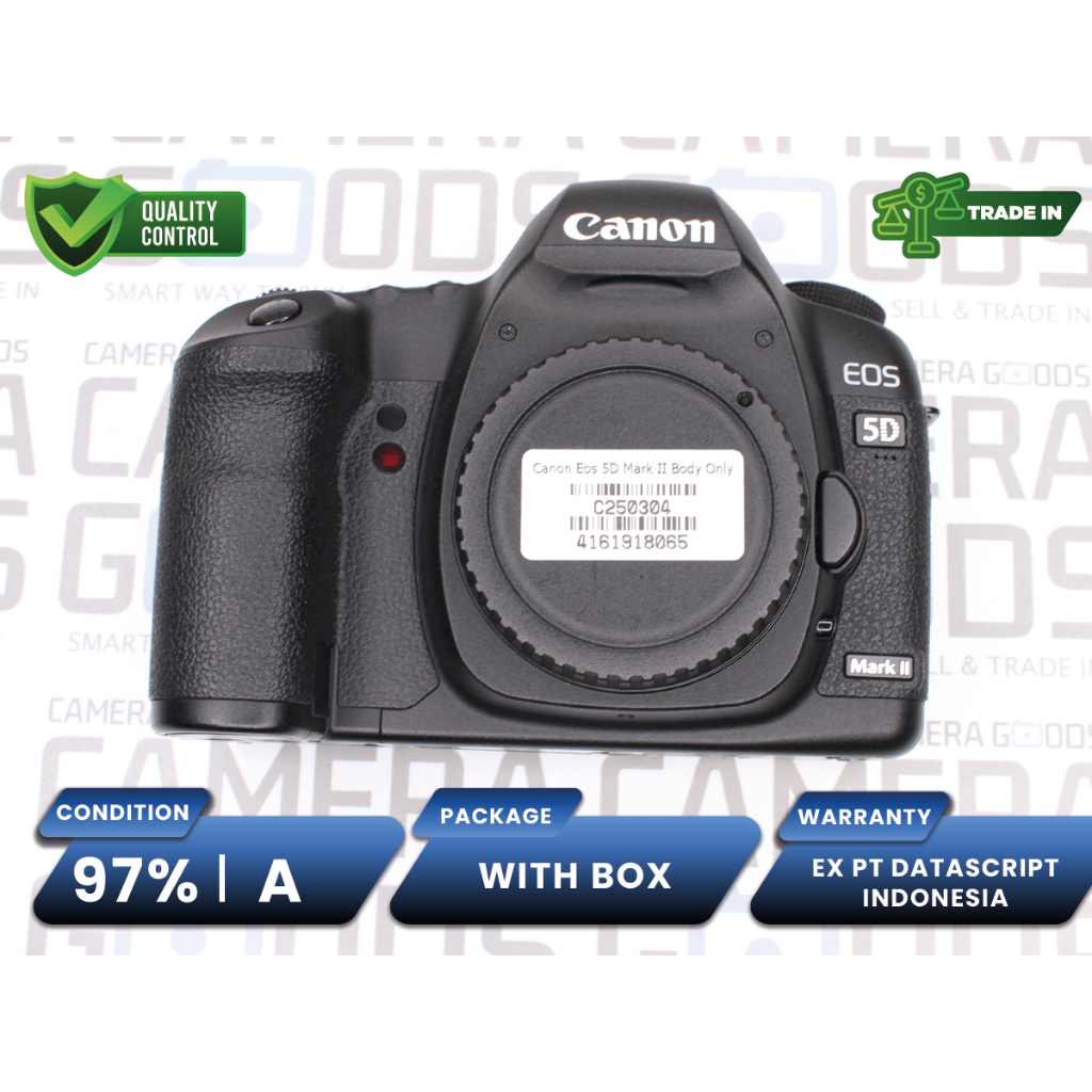 Kamera Canon EOS 5D Mark II DSLR Camera Full Frame Body Only Second Bekas 5DII
