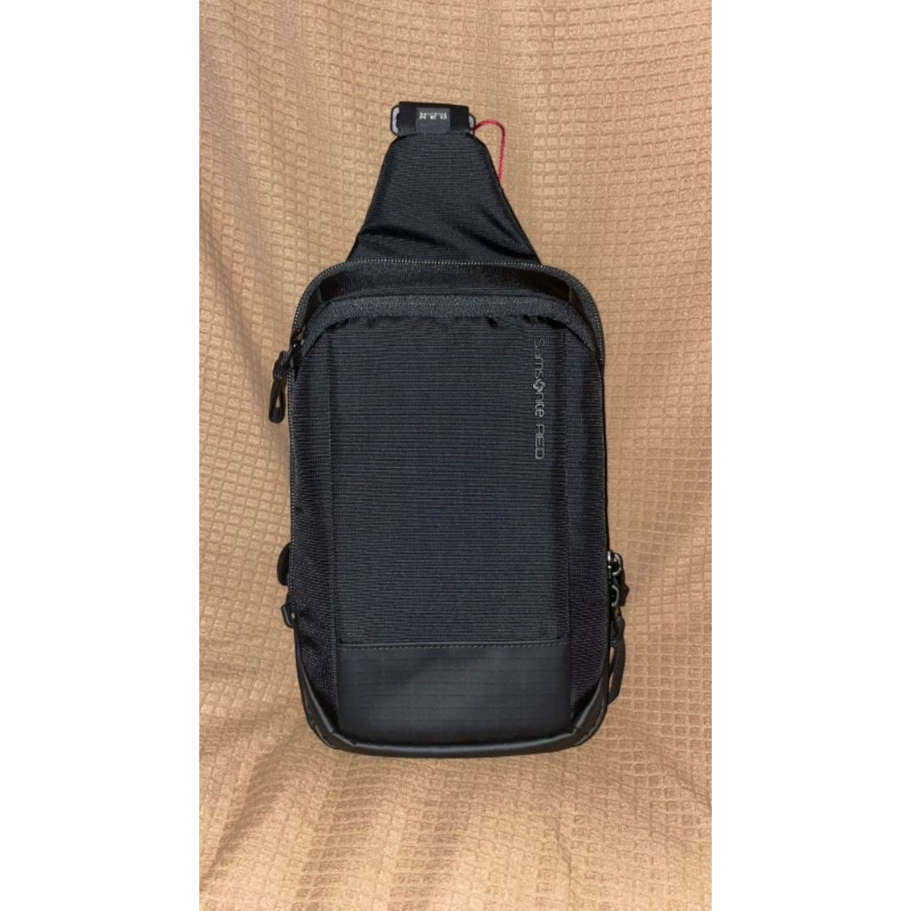 sling bag samsonite red original / tas sling bag kekinian