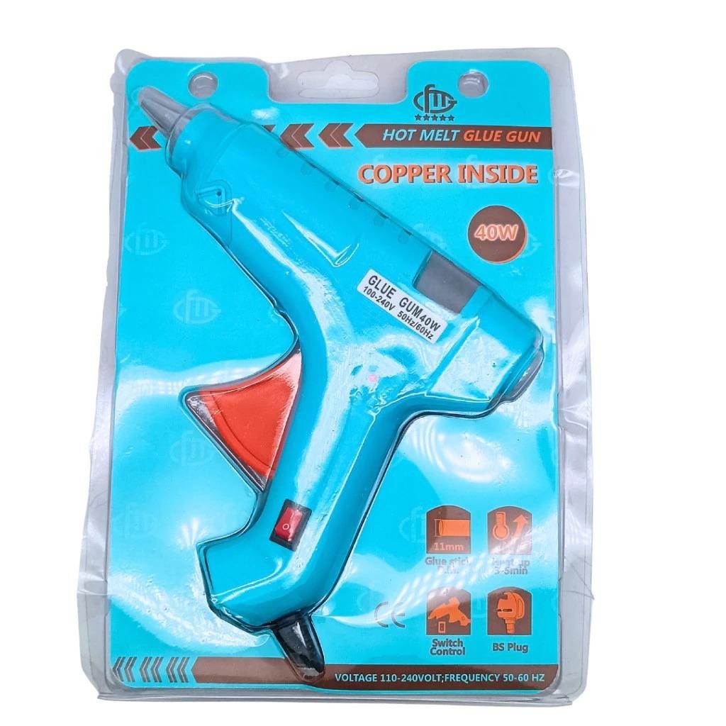 ALAT TEMBAK LEM BAKAR GLUE GUN FIT BESAR 40 WATT BAGUS BERKUALITAS SUJ