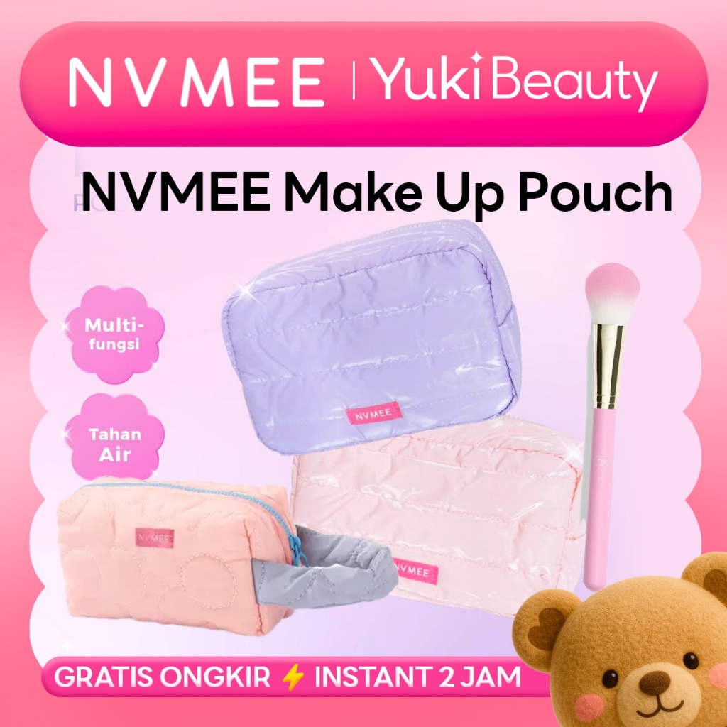 YUKI Manado • NVMEE Make Up Pouch Korean Pouch Pillow Untuk Tempat Make Up Aksesoris