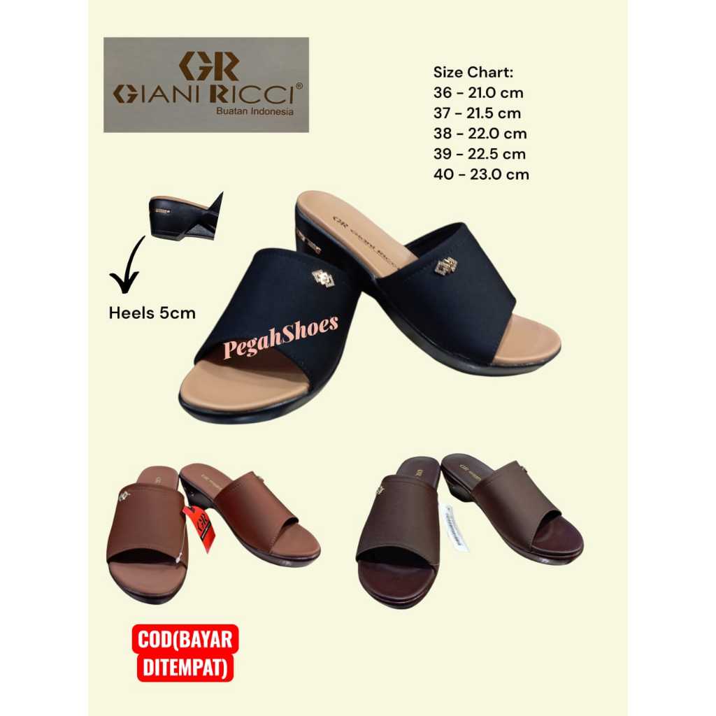 Giani Ricci Sandal Heels Wanita Dewasa Pesta | Jalan