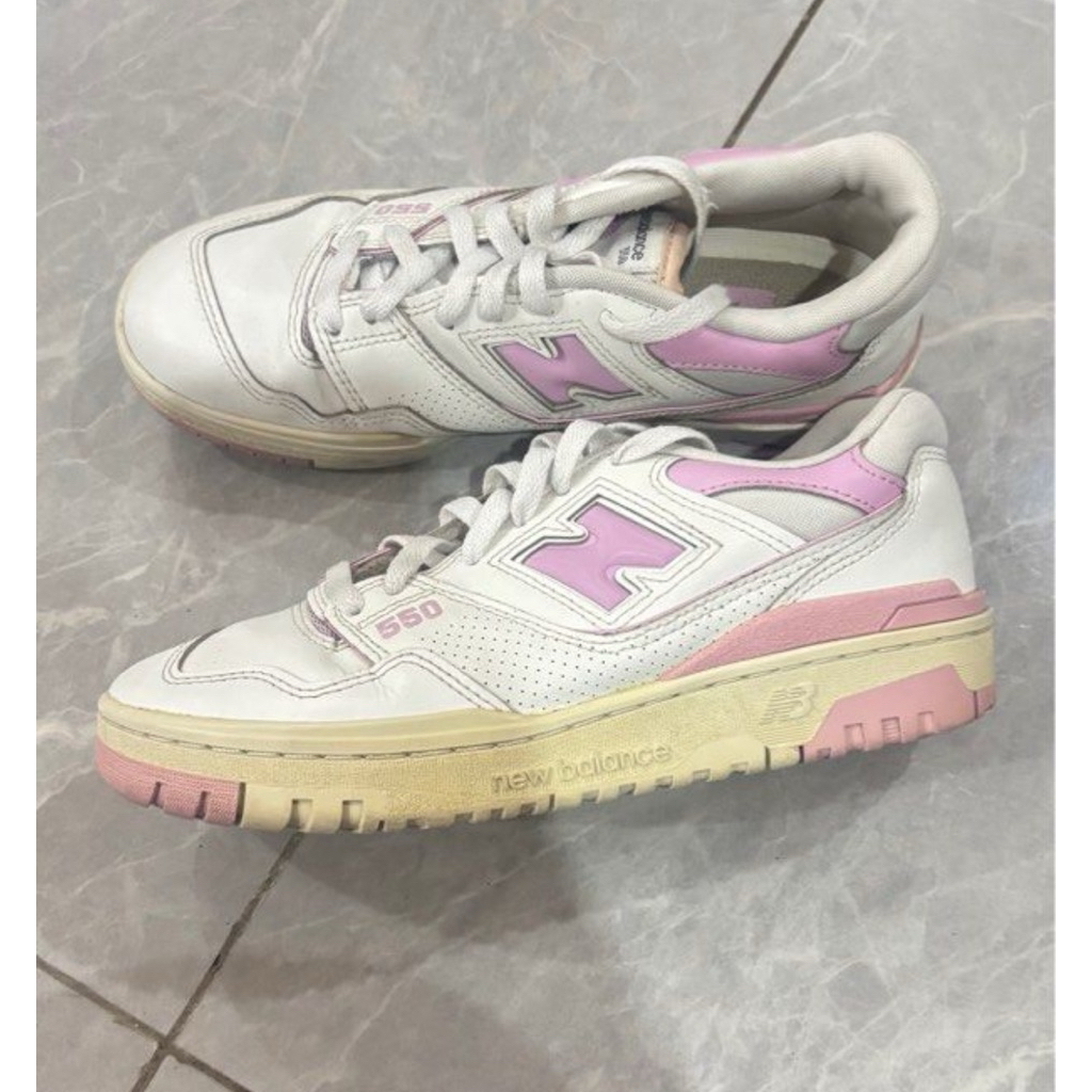 preloved sepatu new balance 550 pinkwhite uk 40
