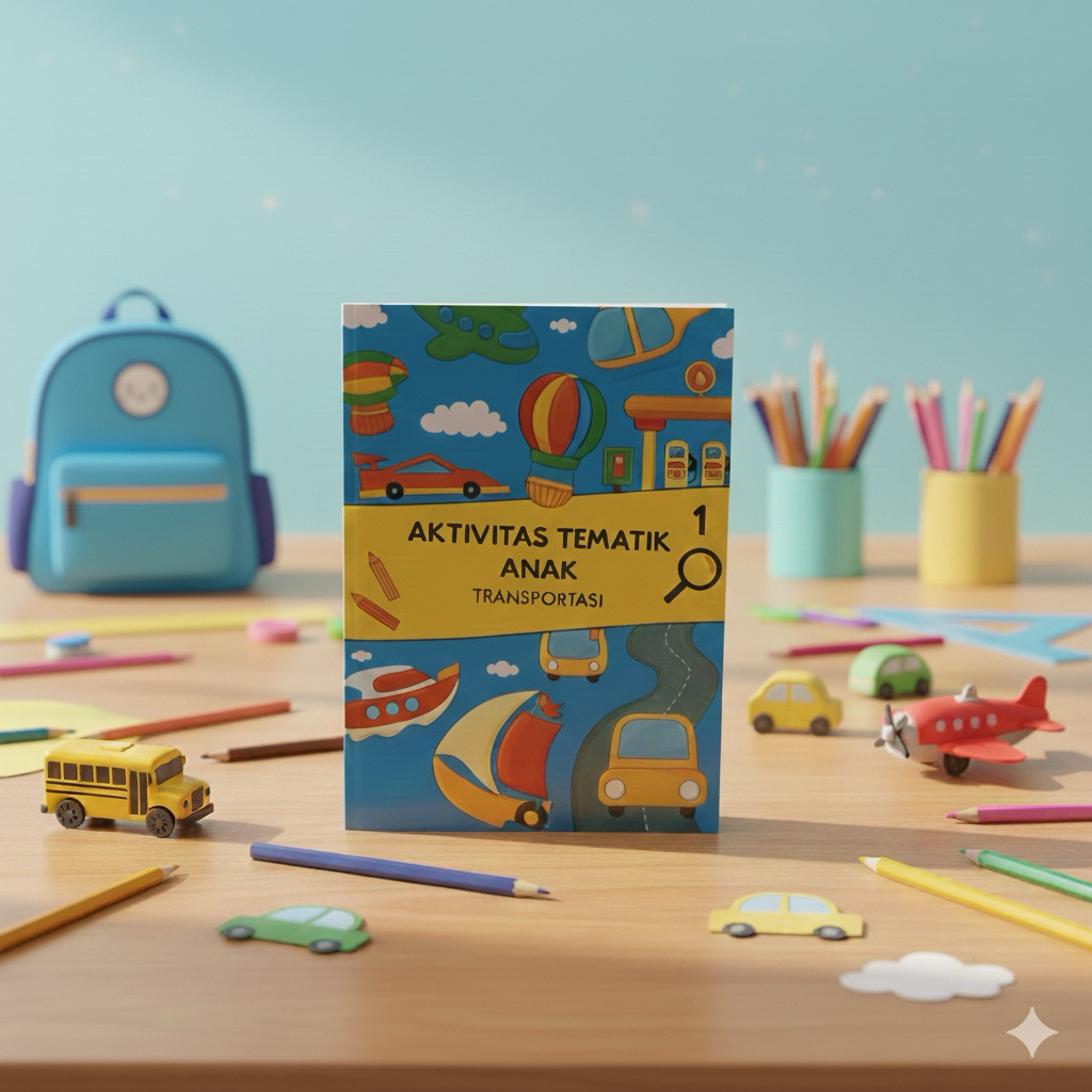 Buku Aktivitas Anak Tematik Seri Transportasi Worksheet Anak Lembar Aktivitas Anak Produk Fisik