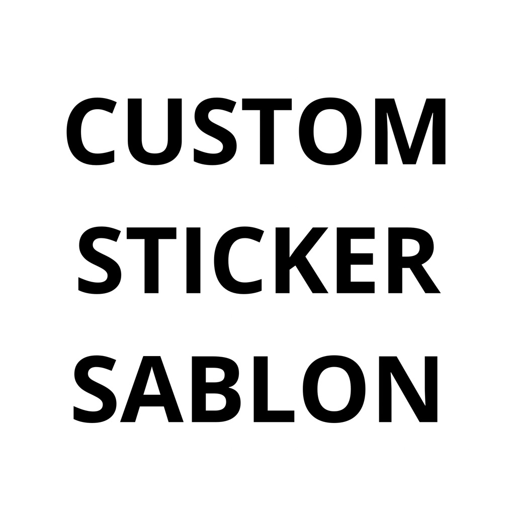 Custom Stiker Sablon Murah