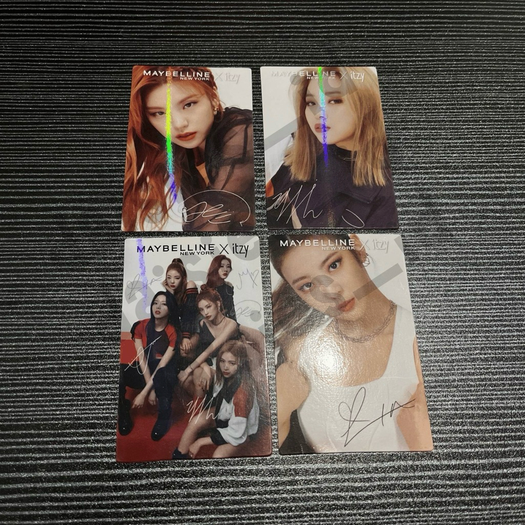 PC MAYBELLINE X ITZY PHOTOCARD