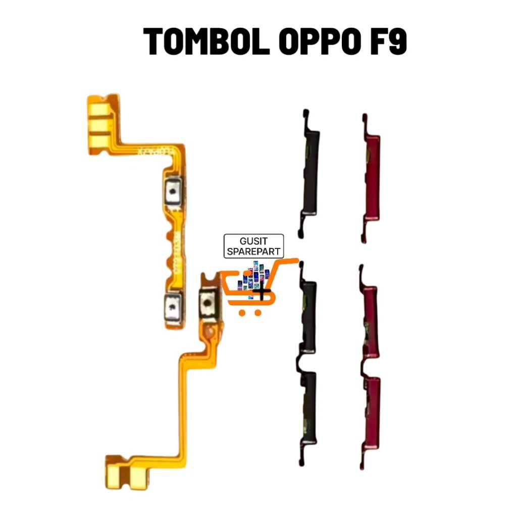 Flexible Tombol Power Volume Oppo F9 + Tombol Luar