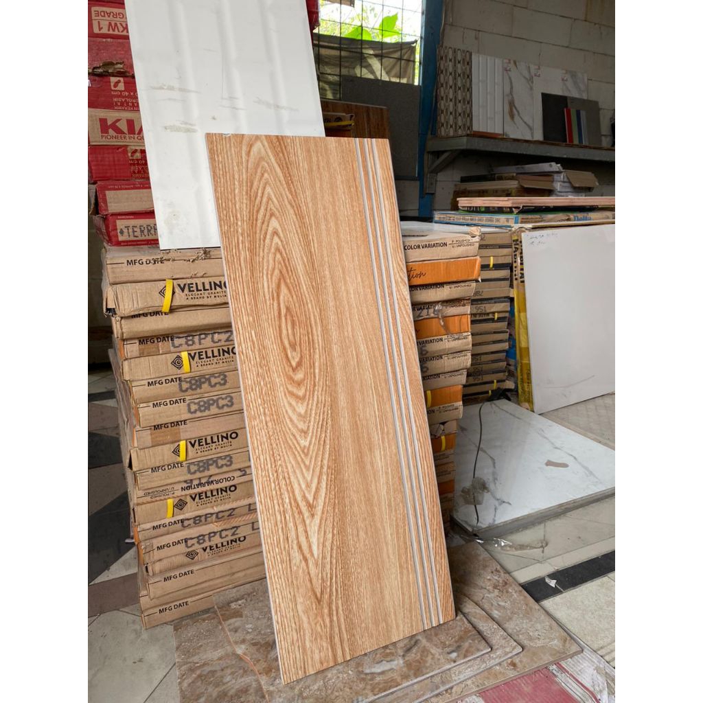 ikad granit 30×80 serat kayu glossy