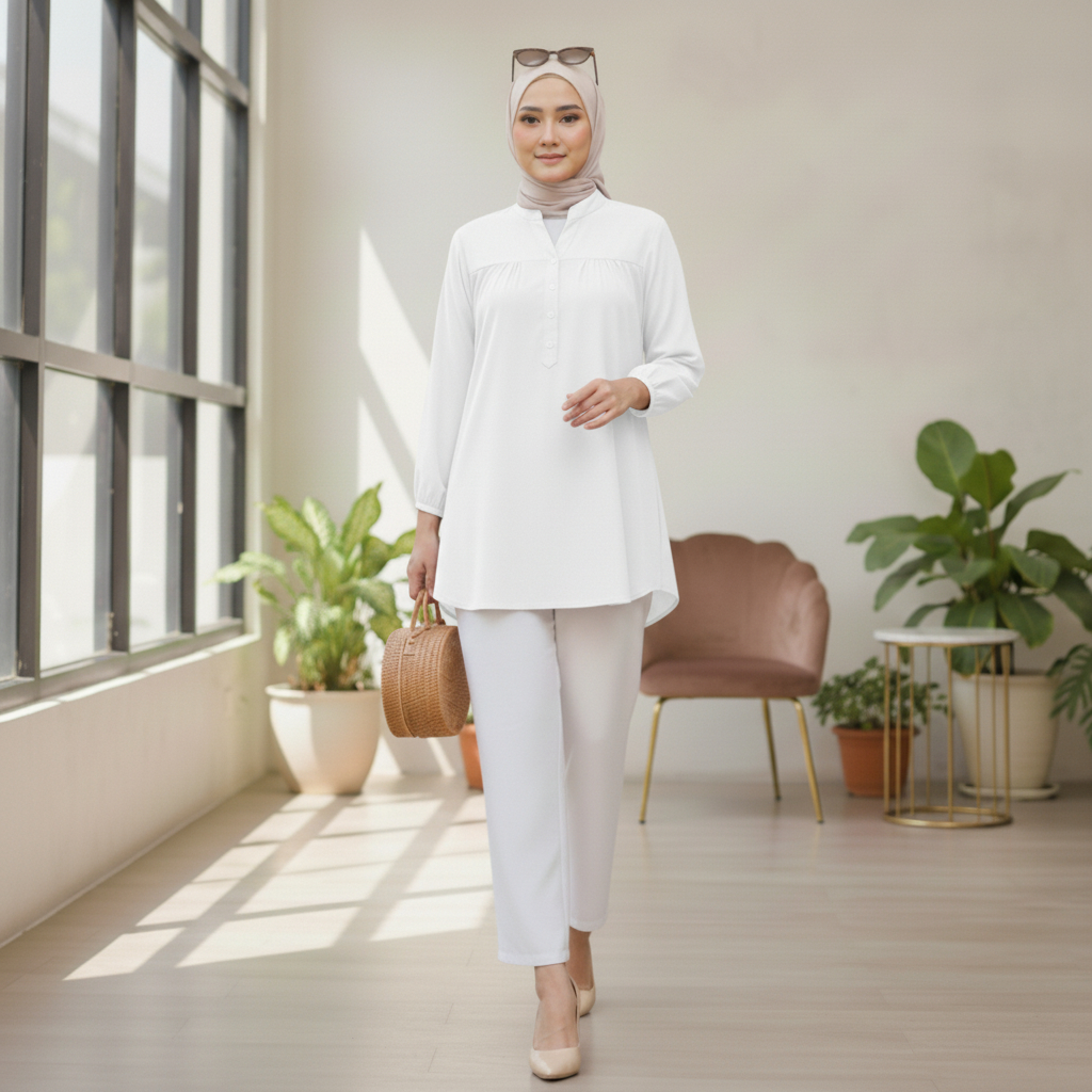 Blouse katun rayon viscose premium busui dan jumbo